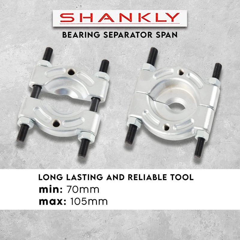 Shankly Bearing Separator or Gear Puller, Universal Bearing Puller Tool or Pullers for Mechanics Heavy-Duty Pilot Bearing Removal Tool Large Bearing Puller Splitter (75-105mm) - Image 4